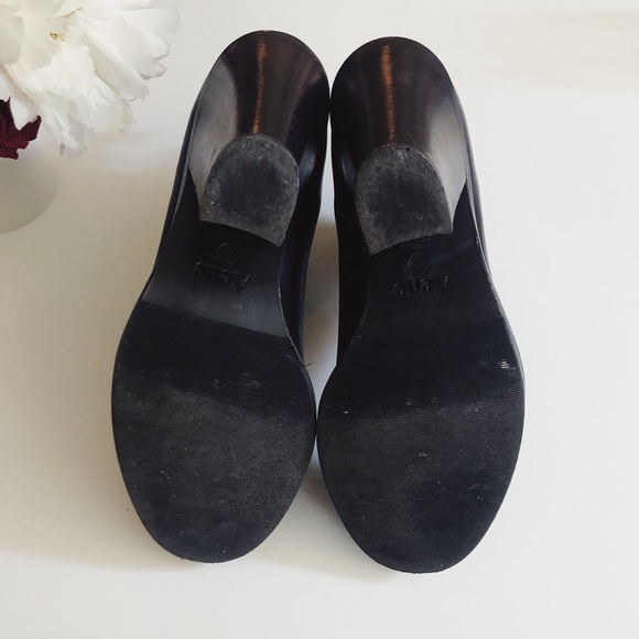 Acne Star Black Booties Leather Ankle Boot sz 40 - Picture 8 of 9